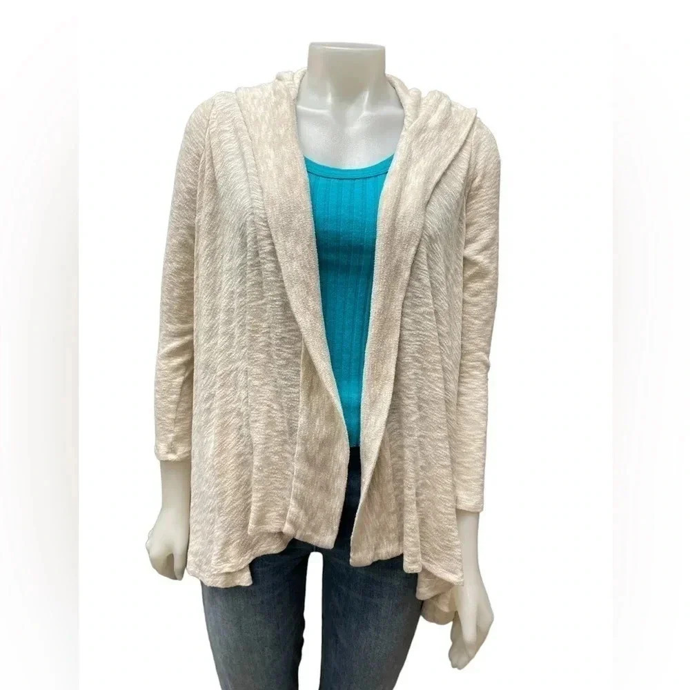 Dolan Anthropologie Open Cream Cardigan Hoodie  Size XS